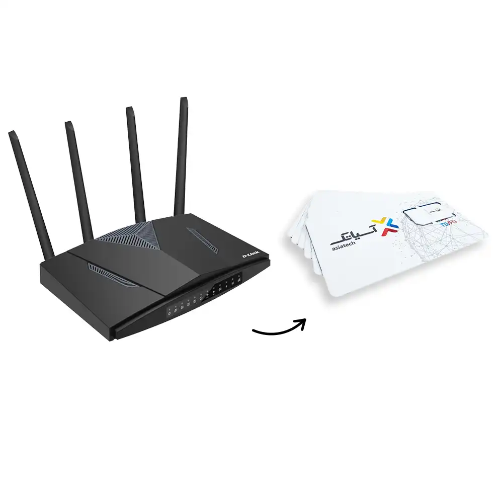 مودم Dlink M960 + سیمکارت آسیاتک